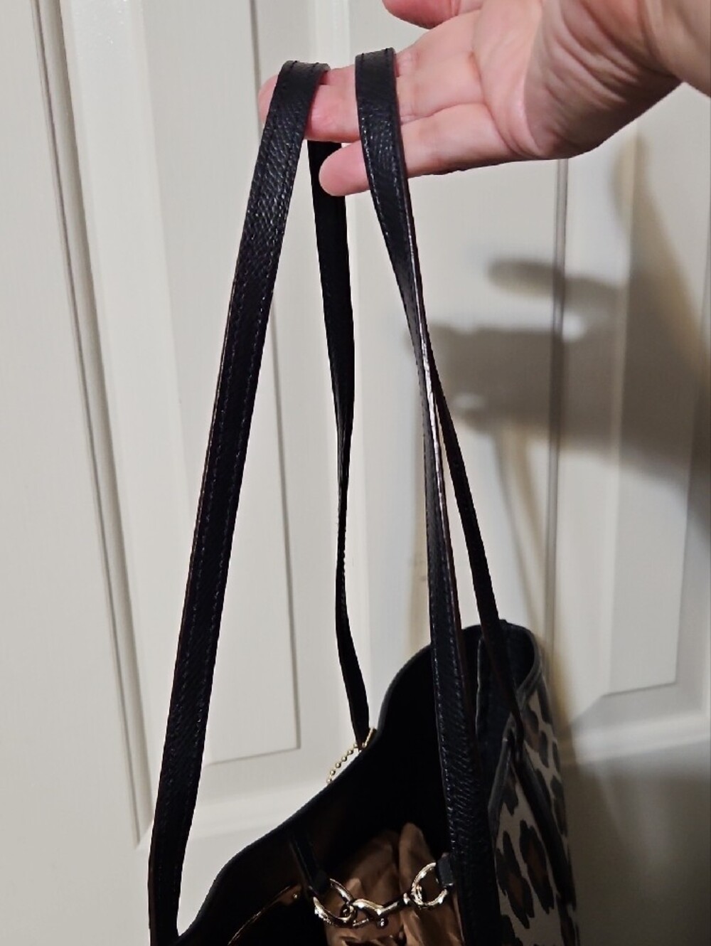 COACH EUC Leopard-Print City Tote - Picture 3 of 13